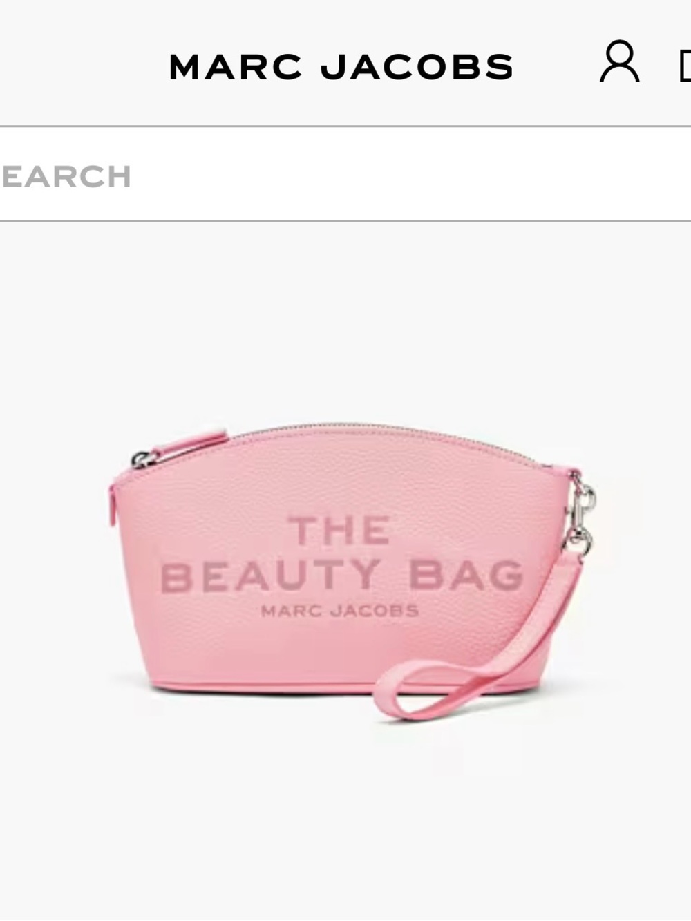 Marc Jacobs Pink Pebbled Leather "The Beauty Bag” - Picture 7 of 9